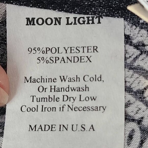 Moonlight Y & S Fashion Design Newsprint Flowing Midi Dress - Picture 9 of 10